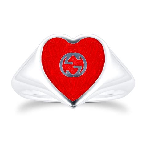 gucci hesrt ring|Gucci heart ring for sale.